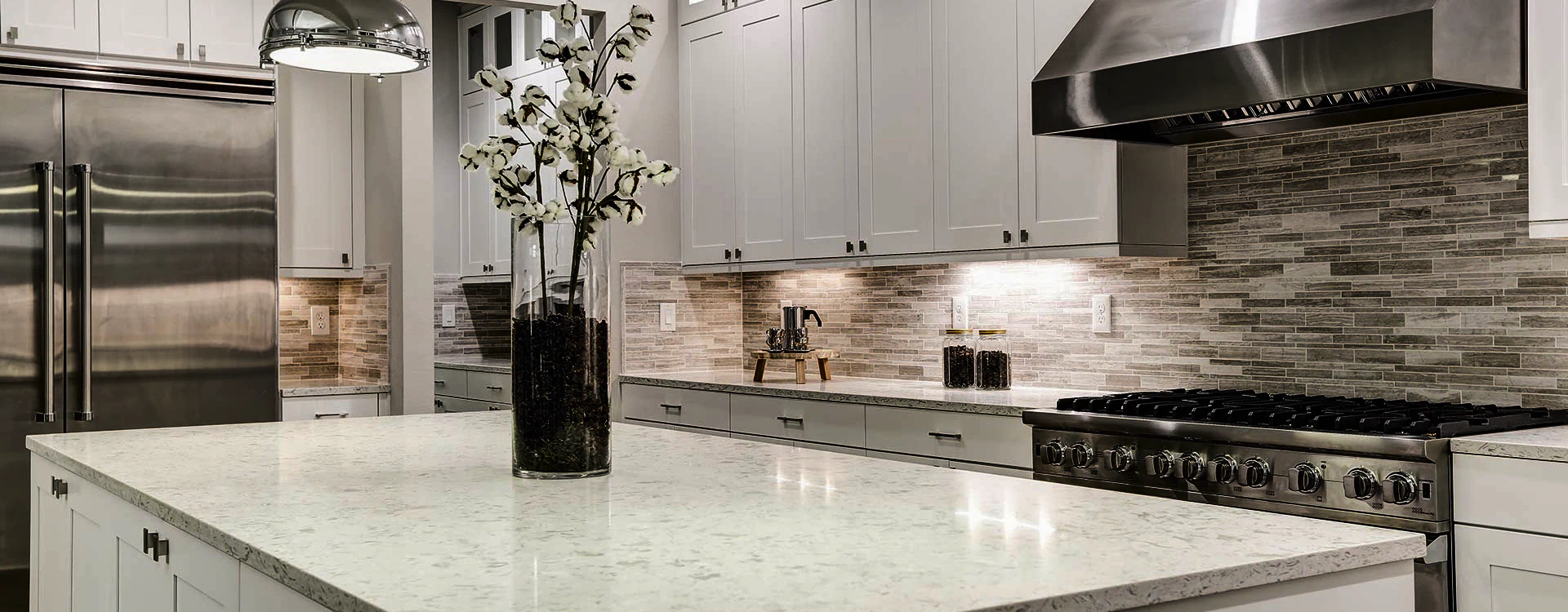 a recently finished kitchen remodeling project